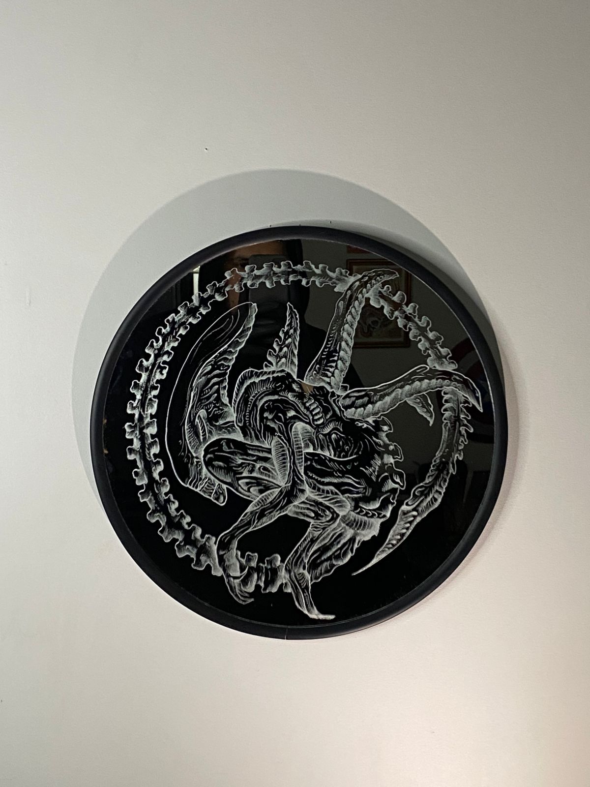 Trabajo de grabado en vidrio 1